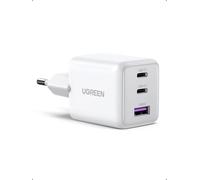 UGREEN Zapix Cargador USB C 30W Enchufe iPhone Carga Rapida de 3 Puertos GAN II Compatible con iPhone 17 Pro MAX Air 16 15 14 Galaxy S26 S25 Ultra A56 A16 Pixel 10 9 8 iPad MacBook Air Neo（Bianco