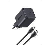 UGREEN Zapix Cargador USB C 45W PPS Carga Rápida iPhone con 5A Cable 1.5M | GaN Enchufe Compatible con iPhone 17 Pro Max Air 16 15 Plus Pixel 10 9 Pro Galaxy S26 S25 S24 Ultra iPad MacBook Air Neo