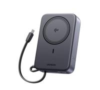 UGREEN Zapix Qi2 15W Batería Externa Magsafe 20000mAh Power Bank USB C 30W | Cargador Portátil Inalámbrico, Carga Rápida Magnético, Cable Integrado Compatible con iPhone 17 16 15 14 13 Air Plus Pro Max