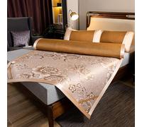 UGZPWQLNX Colchón refrescante de bambú, Bamboo Summer Sleep Mat Multicolor Multiple Sizes with Pillowcases