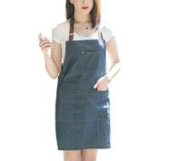 UGZPWQLNX Envolturas de cocinero, Women's Denim Apron With Pocket For Chef Kitchen BBQ Studio Multicolor, azul, talla unica