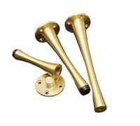 UGZPWQLNX Moderno sofá de Metal piernas, 2 Pcs Brass Furniture Legs Adjustable Gold 80-180mm(150mm)