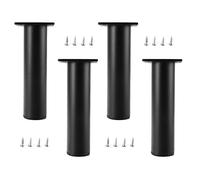UGZPWQLNX Moderno sofá de Metal piernas, 4 Pcs Metal DIY Furniture Legs with Screws Floor Protectors Multicolor 6-35cm(Schwarz,10cm(3.9in))