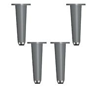 UGZPWQLNX Moderno sofá de Metal piernas, Adjustable Metal Cone Furniture Replacement Legs Pack of 4 Multicolor 6.3-12.2in(Grijs,210mm/8.3in)
