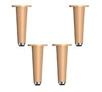 UGZPWQLNX Moderno sofá de Metal piernas, Adjustable Metal Cone Furniture Replacement Legs Pack of 4 Multicolor 6.3-12.2in(Gold,310mm/12.2in)