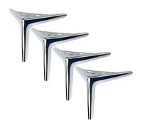 UGZPWQLNX Moderno sofá de Metal piernas, DIY Metal Furniture Legs 4 Pcs Multicolor 12-25cm For Replacement(Silver,15cm(5.9in))