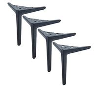 UGZPWQLNX Moderno sofá de Metal piernas, DIY Metal Furniture Legs 4 Pcs Multicolor 12-25cm For Replacement(Schwarz,19cm(7.5in))