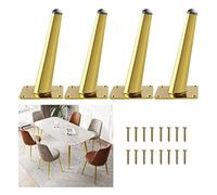 UGZPWQLNX Moderno sofá de Metal piernas, Metal Furniture Legs Multicolor 10-35cm 4 Pcs with Screws(Gold,12cm/4.7in)