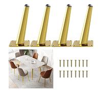 UGZPWQLNX Moderno sofá de Metal piernas, Metal Furniture Legs Multicolor 10-35cm 4 Pcs with Screws(Gold,15cm/5.9in)