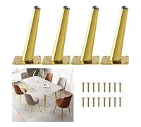 UGZPWQLNX Moderno sofá de Metal piernas, Metal Furniture Legs Multicolor 10-35cm 4 Pcs with Screws(Gold,35cm/13.8in)