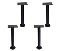 UGZPWQLNX Moderno sofá de Metal piernas, Metal Height Adjustable Furniture Legs 4-Pack Multicolor 10-32cm For Bed Sofa Cabinet(Schwarz,28cm/11in)