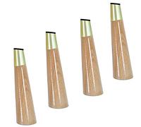 UGZPWQLNX Moderno sofá de Metal piernas, Wood Furniture Legs Pack of 4 with Brass Mounting Hardware For Sofa Bed Cabinet 8-18cm(Slanted,15cm)