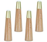 UGZPWQLNX Moderno sofá de Metal piernas, Wood Furniture Legs Pack of 4 with Brass Mounting Hardware For Sofa Bed Cabinet 8-18cm(Straight,18cm)