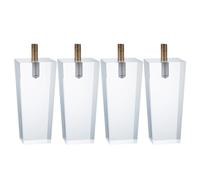 UGZPWQLNX Patas de acrílico para Muebles, Patas acrílicas for Muebles, Transparentes, de Varios tamaños, Paquete 4(W 50 x H 100 MM)