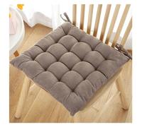 UGZPWQLNX sillas de algodón, Cojín Cuadrado de Lino y algodón for Silla, for Interior y Exterior, con Lazos, Antideslizante, Multicolor.(G,18x18inch(45x45icm))