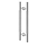 UGZPWQLNX Tirador redondo de acero inoxidable para puertas d Manija de puerta vidrio for dormitorio y baño, tubo redondo SS que se desliza por ambos lados, 600-1500mm(1200mm)