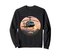 UH-1 Huey Helicóptero Vintage Sunset Vietnam Chopper Sudadera