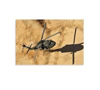 UH-60 Black Hawk Militar Helicóptero Cañón Avión de combate (14) Lienzo decorativo moderno para el hogar