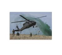 UH-60 Black Hawk Militar Helicóptero Cañón Avión de combate (23) Lienzo decorativo para pared, póster fotográfico, pintura, pósteres