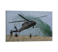 UH-60 Black Hawk Militar Helicóptero Cañón Avión de combate (23) obras de arte en lienzo Póster de pared Impresiones artísticas para el hogar Decoración moderna 24x36i