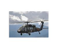 UH-60 Black Hawk Militar Helicóptero Cañón Avión de combate (7) Impresión fotográfica artística pintura lienzo póster hogar decoración moderna carteles