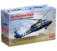 Uh-60a Black Hawk Helicóptero,Defence Intelligence Of Ukraine 1:48 Modelo Kit