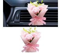 UHANBUT Mini ramo de aire ambientador de coche, clip de ventilación de salpicadero, clips de ventilación de aire para salpicadero, difusor de fragancia de flores secas, accesorio de decoración
