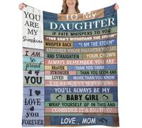 UHANKRU Gifts for Daughter from Mom Daughter Gifts from Mom to My Daughter Blanket from Mom Birthday Gifts for Daughter Moth
