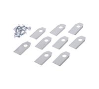 UHBEOVZXDSJ Cuchillas De Repuesto for Cortacésped Robótico, Juego De Cuchillas De Corte for Cortacésped, Compatible con Corte De Alto Rendimiento Ecovacs, 9 Uds.(9Pcs Silver)