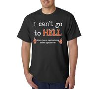 UHBGd68uu I Can't Go to Hell Satan Has Restraining Order T-Shirt Black XXL