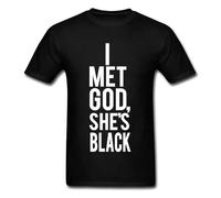 UHBGd68uu I Met God Shes T Shirt Black S