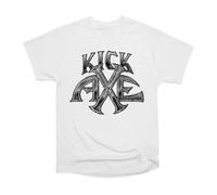 UHBGd68uu Kick Axe Underground Music T-Shirt White L