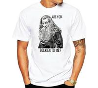 UHBGd68uu KIGA Are You Tolkien To Me Lord Rings Hipster T-Shirt White S