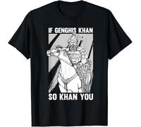 UHBGd68uu Mongolian History Joke and Genghis Khan Quote T-Shirt Black 3XL