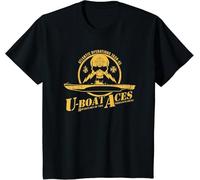 UHBGd68uu U-Boat Aces ROCKSTARS of The Kriegsmarine T-Shirt Black 3XL