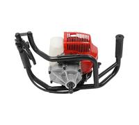 UHDUIG Motor de perforación de tierra 52 CC de 2 tiempos para taladro de tierra de jardín, gasolina con botella de relleno, diseño ajustable para jardines, tierras de cultivo, instalación de
