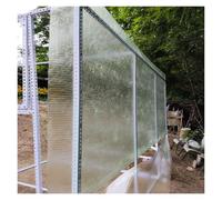 UHEKC Cubiertas Transparentes Planchas de Plexiglás, Láminas de Fibra Vidrio para Invernaderos para Invernaderos, Cobertizos, Cocheras y Casetas, Fáciles Cortar(1x4m/3.28x13.12ft)