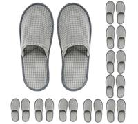 UHETLET 10 Pares Pantuflas Desechables Invitados, Zapatillas de casa InvitadosLavables, Pantuflas para Invitados para Hombre y Mujer, Zapatillas Antideslizantes para Hotel Spa Casa - Talla EU 36-44