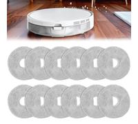 UHETLET 12 Uds Paños de Limpieza de Repuesto para Robot Saros 10R/Q Revo/QrevoMaxV/QrevoMaster/Qrevo Slim/Qrevo Pro/Qrevo S/QrevoCurve/Qrevo S5V- Paños Lavables y Reutilizables para Aspiradoras Robot