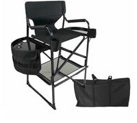 UHGFIMP Silla de Director Sillones de Maquillaje Profesionales, Sillones de Maquillaje Profesional, Silla de Director con Mesa Auxiliar y Bolsillos Laterales, Silla de Maquillaje Plegable de Aluminio