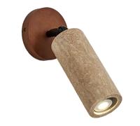 Uhidka Lámpara de Pared Giratoria de Travertino Amarillo Color Nogal, y Sencilla, para Pasillo, Entrada y Sala de Estar.