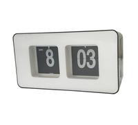 Uhidka Reloj Digital de Escritorio con Cambio de Página Automático, Funciona con Pilas, Pantalla Grande, Ideal para Decorar el Escritorio del Dormitorio del Hogar A