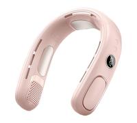 Uhidka Ventilador de Cuello Portátil con Placa de Refrigeración Semiconductora Que Sopla Aire Frío. Aire Acondicionado de Cuello Sin Aspas para Viajes y Camping C