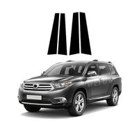 uHLANQC Car Door Pillar Posts Trim for Toyota Crown Land Cruiser 2021-2022 Outer Post Panel Covers Window Moldings Stickers Anti Scratch Glossy