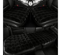 uHLANQC Cojín de Felpa for Asiento Coche Invierno for Canoo LV LDV 190 LTV American, cojín cálido y Grueso, Funda Piel sintética Suave cálida(A Black)