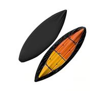 uHLANQC Cubierta for Kayak for Perception Outlaw 11.5, Cubiertas Antipolvo for Barcos de Pesca en Canoa y for Almacenamiento al Aire Libre, Cubierta Duradera for Tela Oxford(A Black)