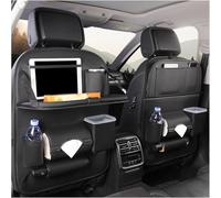 uHLANQC For Dodge Ram 1500 2019-2025, Caja de Almacenamiento for Respaldo Asiento Colgante Multifuncional Cuero con Bandeja Mesa Plegable Accesorios Viaje Impermeables(Black,1pcs)