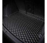 uHLANQC Leather Trunk Cargo Mat for Renault Kadjar 2015-2024, Water Resistant Scratch-Resistant Full-Cover Protection Car Liner for Cars, SUVs & Trucks(A Black+White)