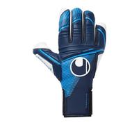 uhlsport - Absolutgrip Tight HN, Guantes de Portero Niños y Adultos, Bleu Marine/Bleu Fluo/Blanc, 9.5 -