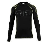 Uhlsport Bionikframe Baselayer Camiseta de Entrenamiento, Hombre, Negro/Amarillo Flúor, XL